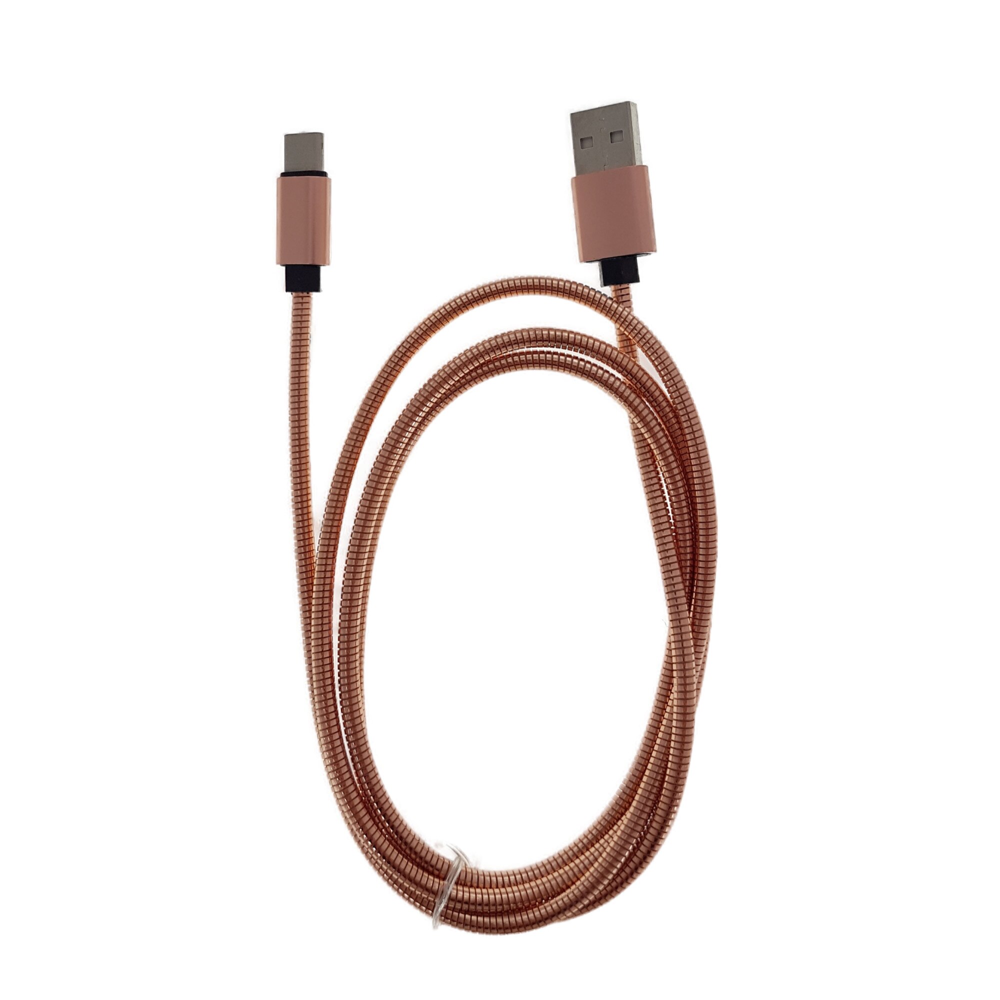 Cablu Omega Type C - USB , metal, 1.8A, 1 m, roz-auriu, [44215]