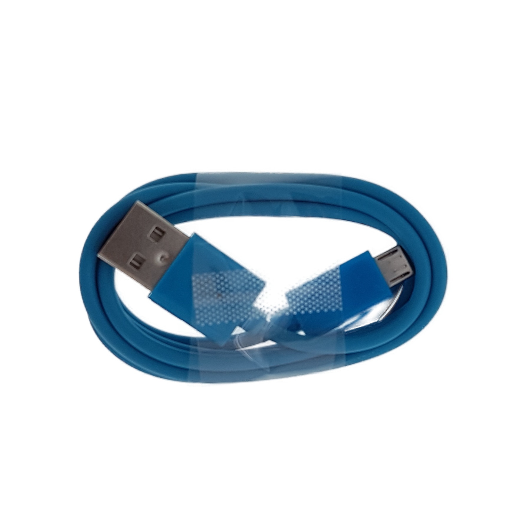 Cablu Omega micro USB , incarcare & date, 1 m, albastru cauciucat [44340]