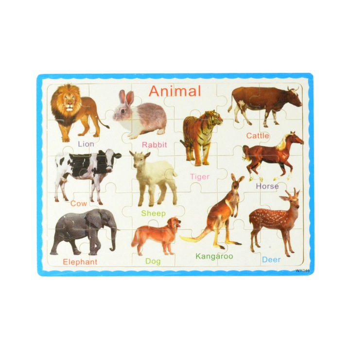 OEM fa puzzle, állatok