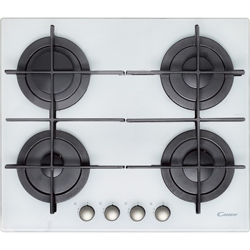 Plita incorporabila Candy CVG 64 STGB, Gaz, 4 arzatoare, 60 cm, Alb Plita incorporabila Candy CVG 64 STGB, Gaz, 4 arzatoare, 60 cm, Alb