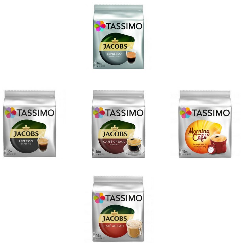 Set 5xCapsule Jacobs Tassimo diverse sortimente