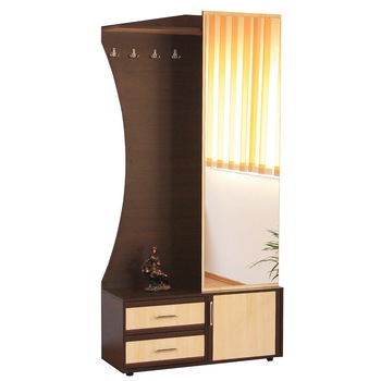 Cuier TONY, 100x40x203cm, Wenge/Mesteacan Cuier TONY, 100x40x203cm, Wenge/Mesteacan