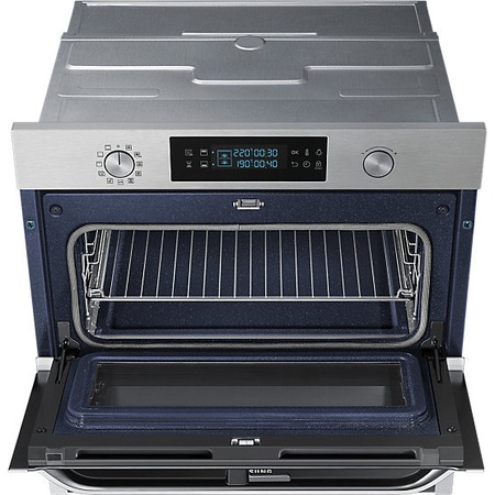 Cuptor incorporabil Samsung NV75N5641RS/OL, Electric, Autocuratare catalitica, 75 l, Clasa A+, Grill, Dual Cook Flex, Inox