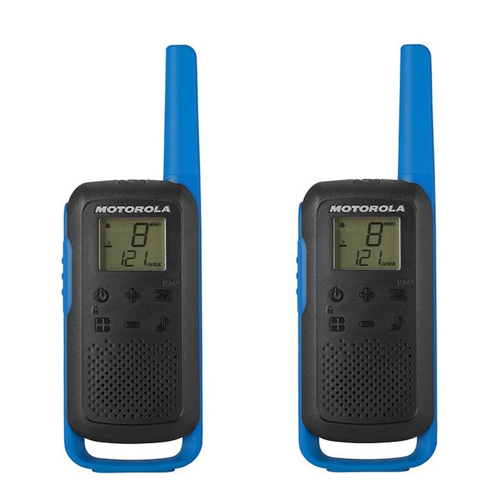 Радио станция PMR Motorola TALKABOUT T62 BLUE, Портативна, Комплект с 2 броя