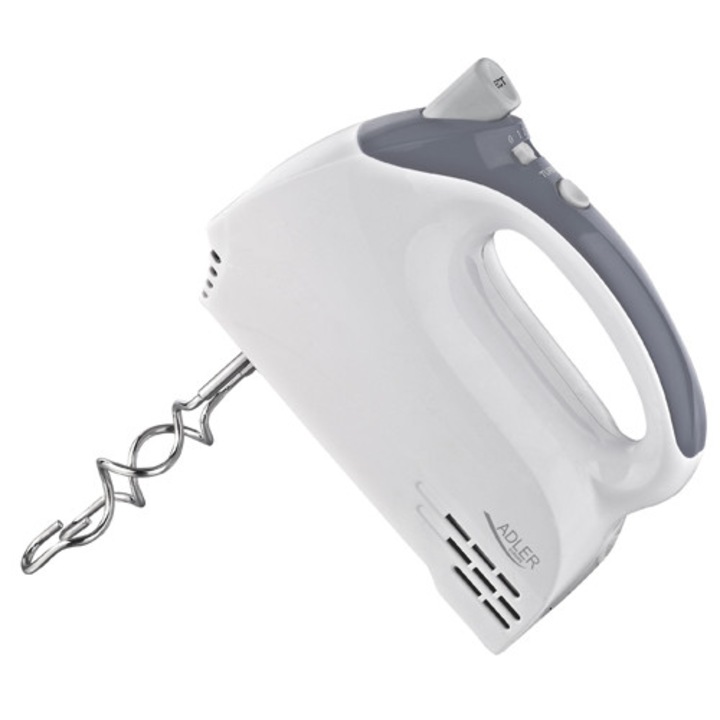 Миксер Adler AD 4201g, 300W, 5 скорости, Сив