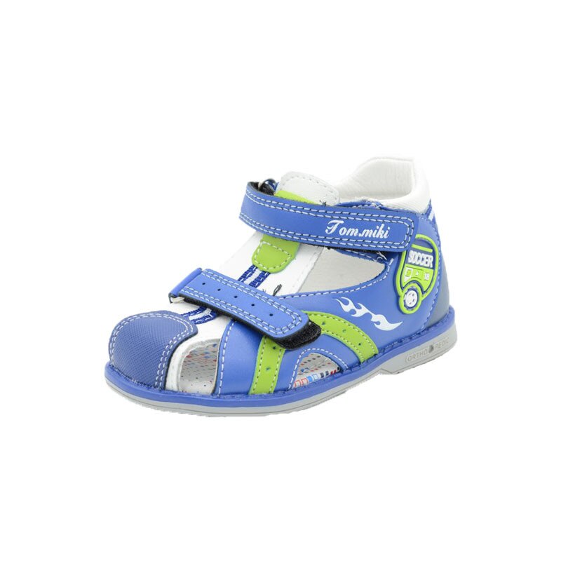 Sandale ortopedice baieti Tom Miki B-3130AL, Albastru