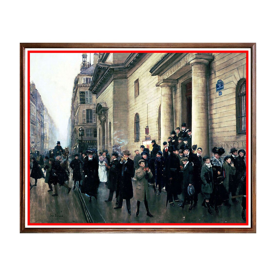 Tablou Poster, Arta Sec. XIX, Jean Béraud - Leaving the Lycee Condorcet - ASN-075, 40 x 50 cm