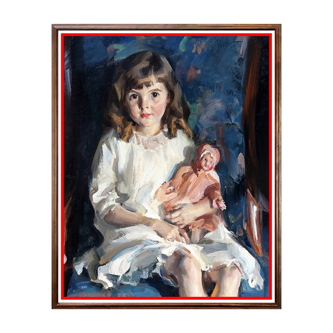 Tablou Poster, Arta Sec. XIX, Louis Betts - Portrait of Gertrude - ASN-079, 40 x 50 cm