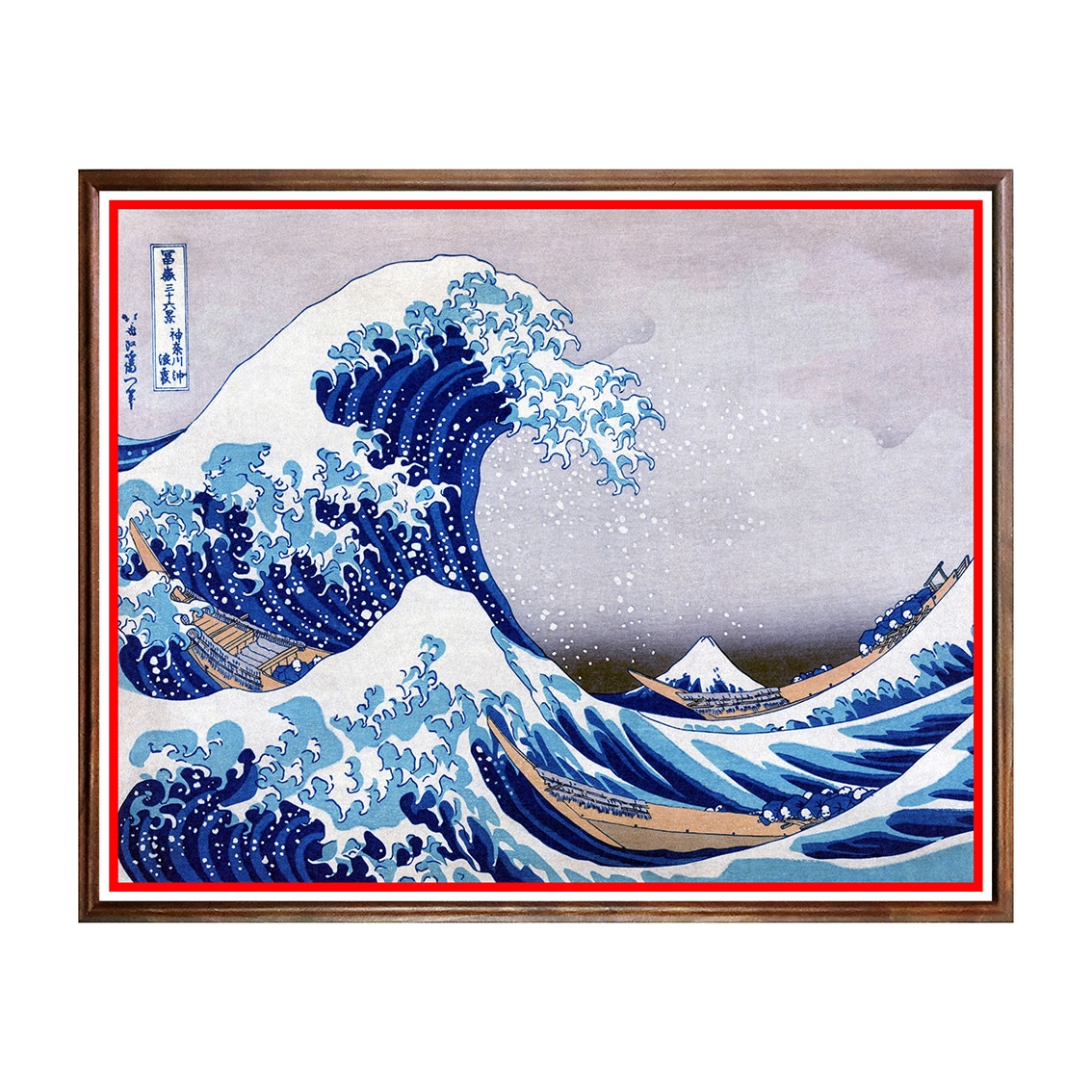 Tablou Poster, Arta Sec. XIX, Katsushika Hokusai - The Great Wave at Kanagawa - ASN-078, 40 x 50 cm