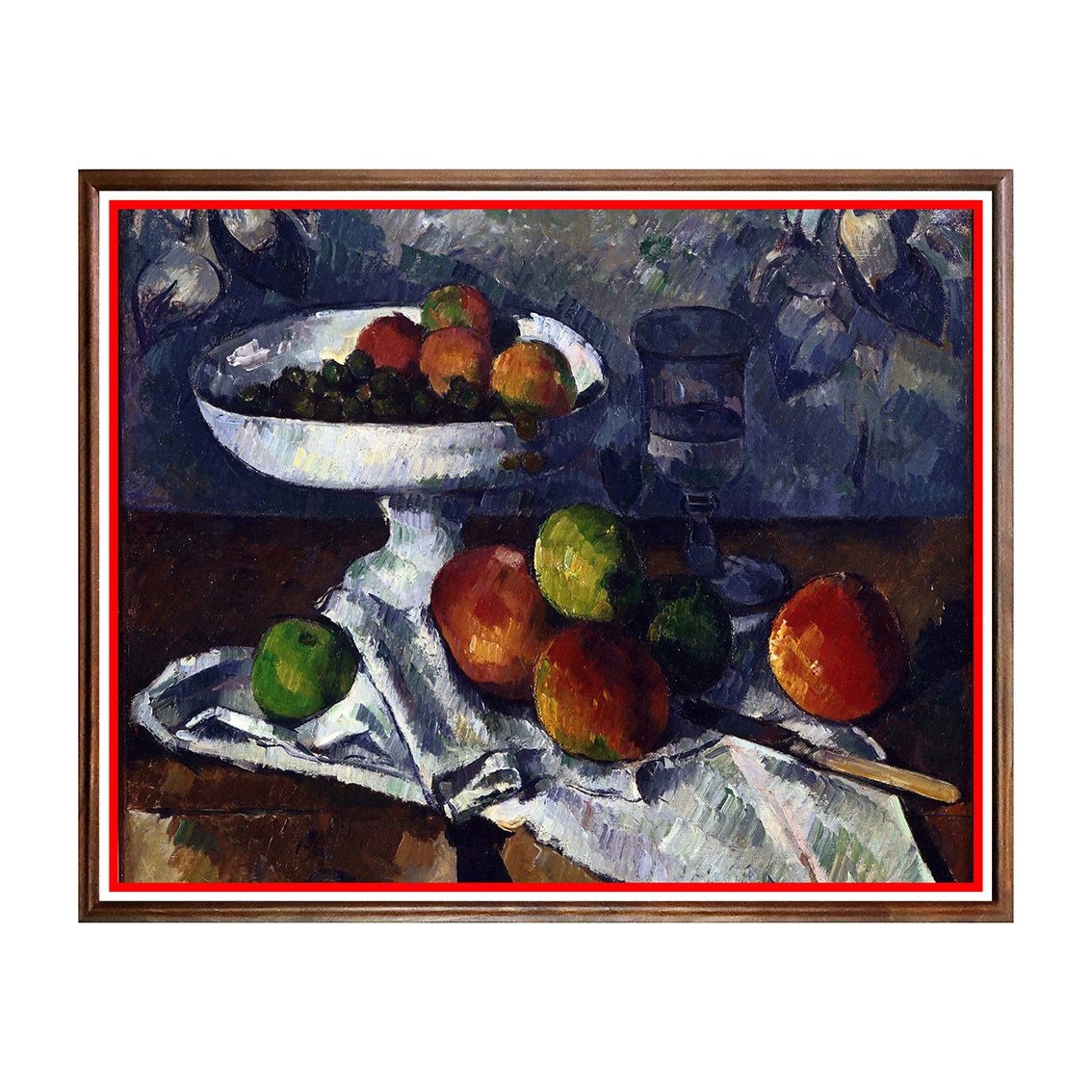 Tablou Poster, Arta Sec. XIX, Paul Cézanne - Still Life with Fruit Dish - ASN-092, 40 x 50 cm