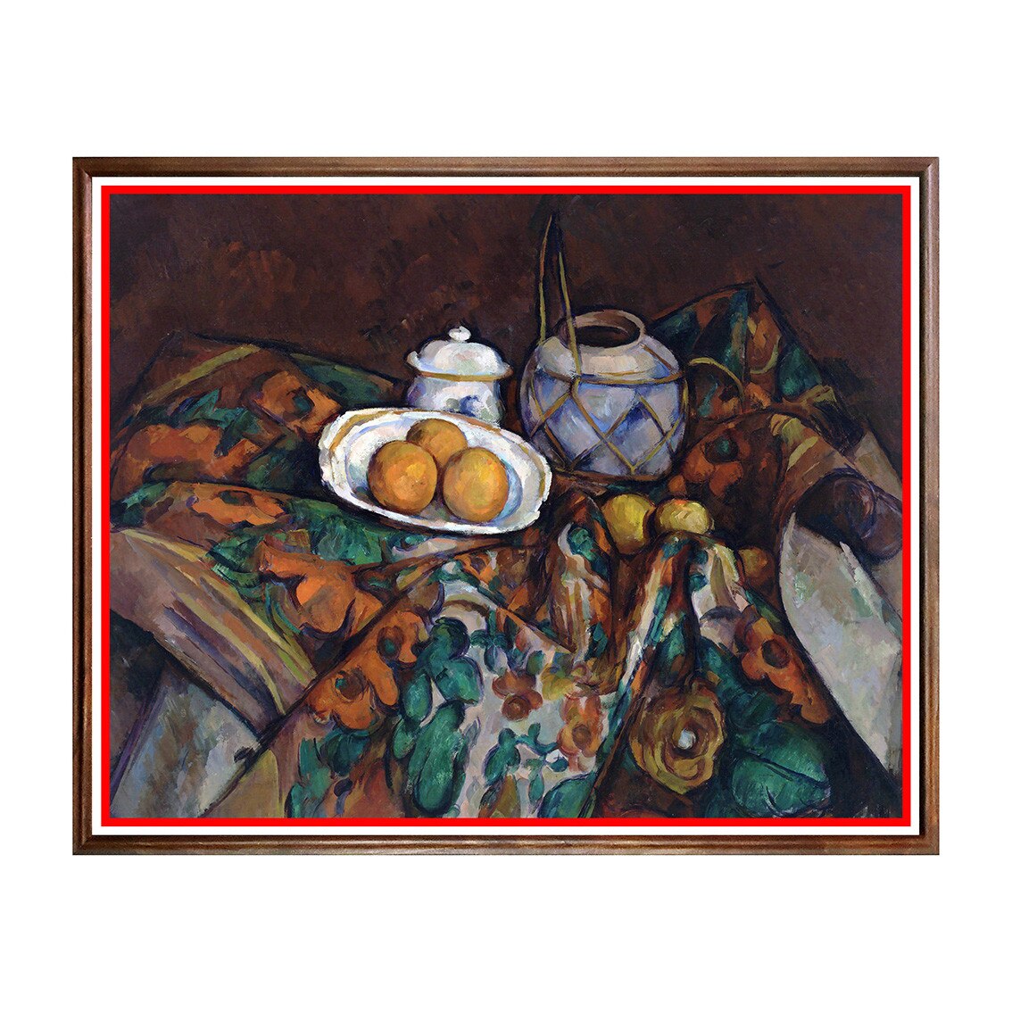 Tablou Poster, Arta Sec. XIX, Paul Cézanne - Still Life with Oranges - ASN-093, 40 x 50 cm