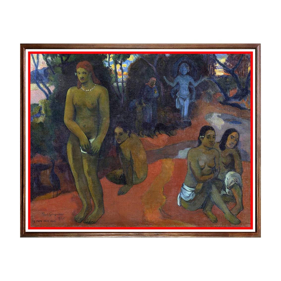 Tablou Poster, Arta Sec. XIX, Paul Gauguin - Te Pape Nave Nave - ASN-102, 40 x 50 cm