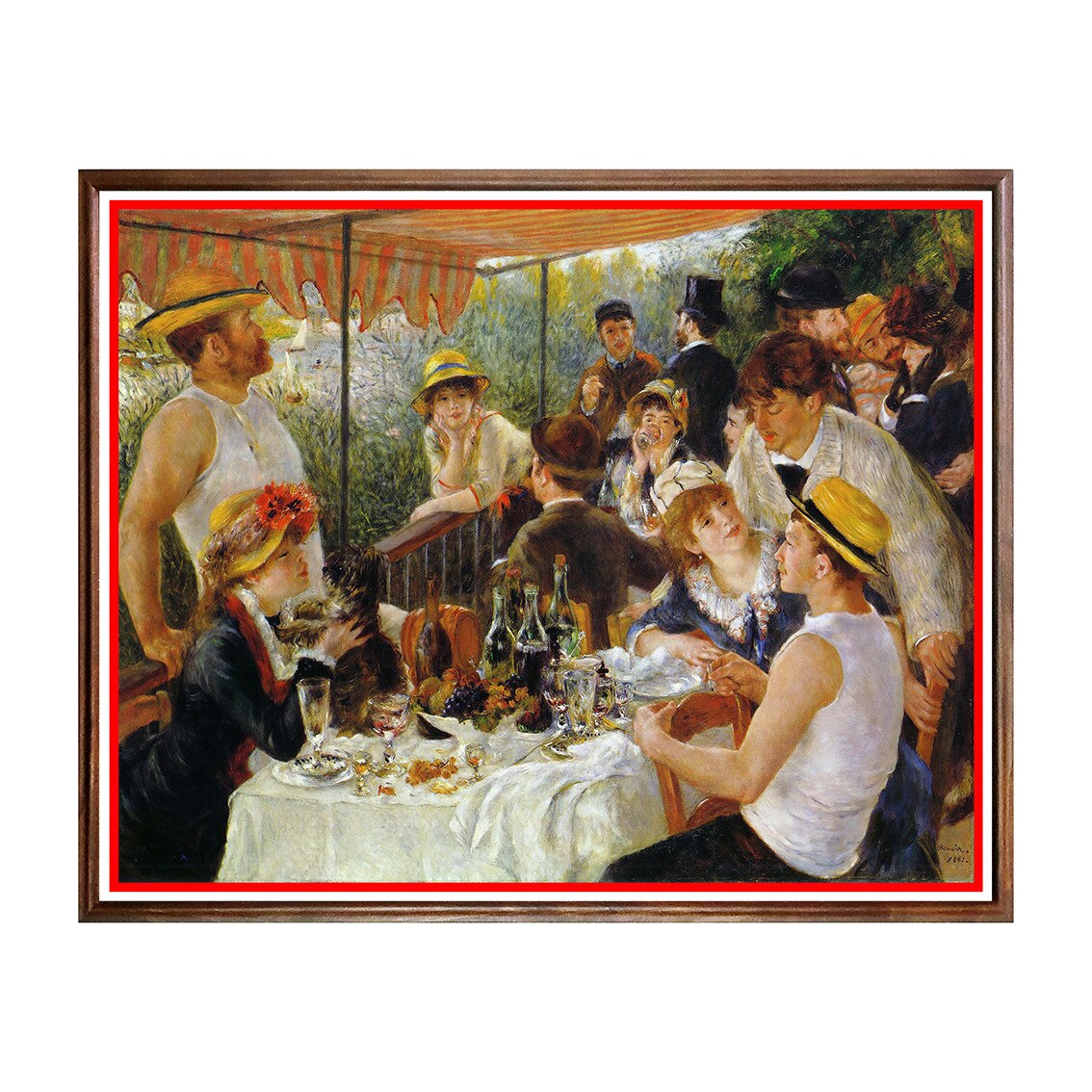 Tablou Poster, Arta Sec. XIX, Renoir - Luncheon of the Boating Party - ASN-107, 40 x 50 cm