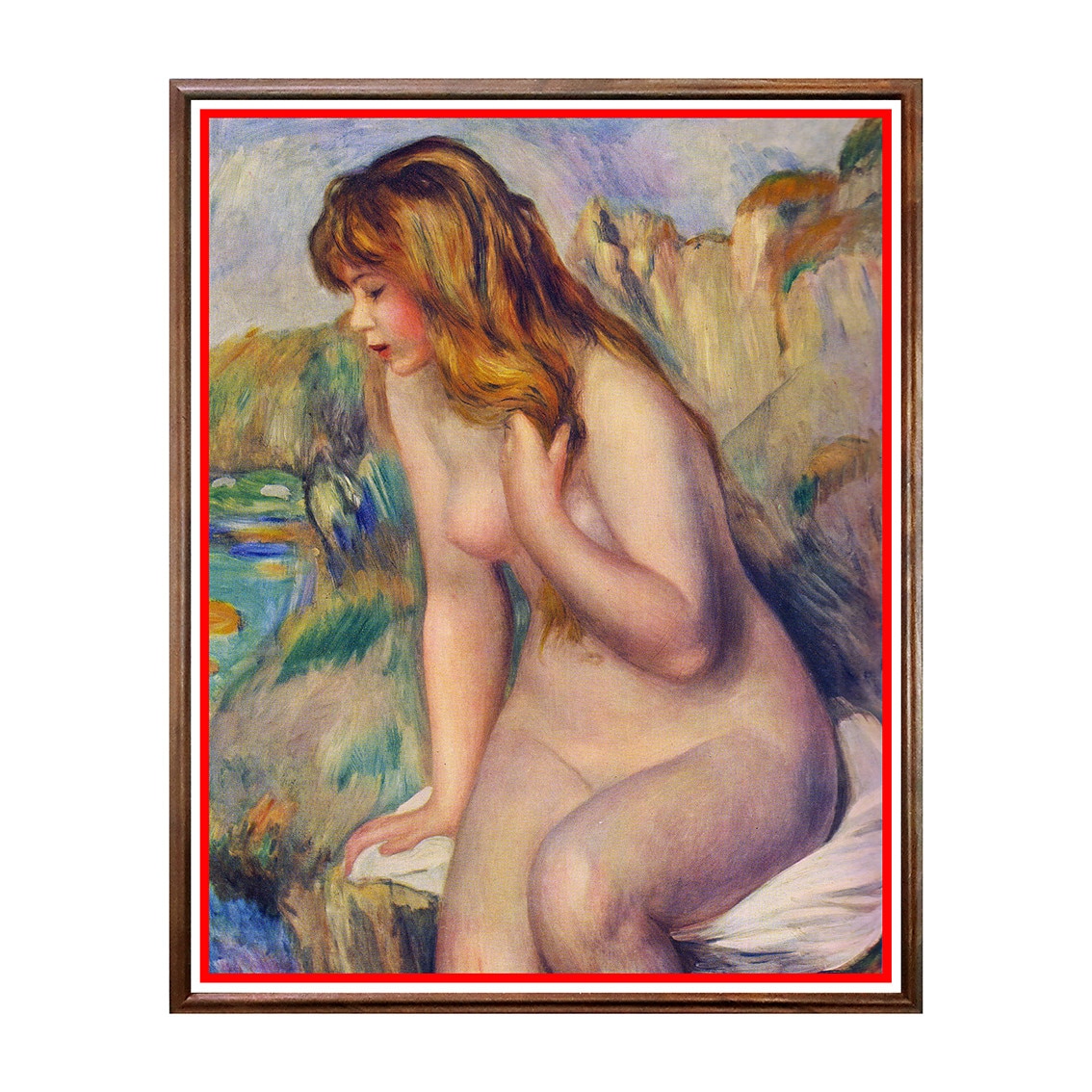 Tablou Poster, Arta Sec. XIX, Renoir - Seated Nude - ASN-113, 40 x 50 cm