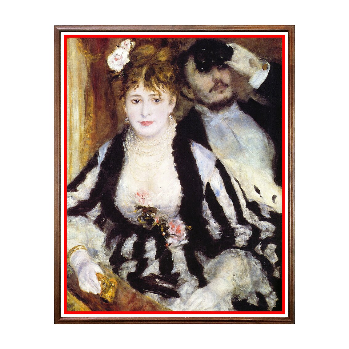 Tablou Poster, Arta Sec. XIX, Renoir - The Loge - ASN-115, 40 x 50 cm