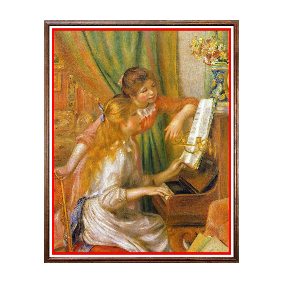 Tablou Poster, Arta Sec. XIX, Renoir - Two Girls at the Piano - ASN-117, 40 x 50 cm