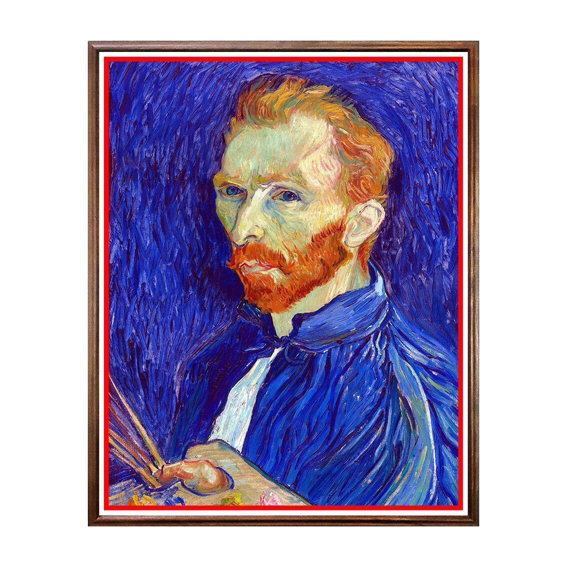 Tablou Poster, Arta Sec. XIX, Vincent van Gogh - Self-Portrait (1889) - ASN-125, 40 x 50 cm