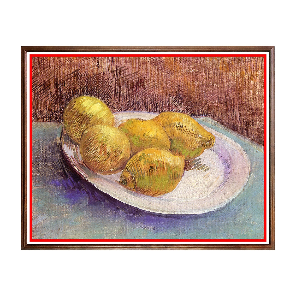 Tablou Poster, Arta Sec. XIX, Vincent van Gogh - Still Life with Lemons on a Plate - ASN-129, 40 x 50 cm