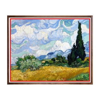 Tablou Poster, Arta Sec. XIX, Vincent van Gogh - Wheat Field with Cypresses - ASN-134, 40 x 50 cm Tablou Poster, Arta Sec. XIX, Vincent van Gogh - Wheat Field with Cypresses - ASN-134, 40 x 50 cm