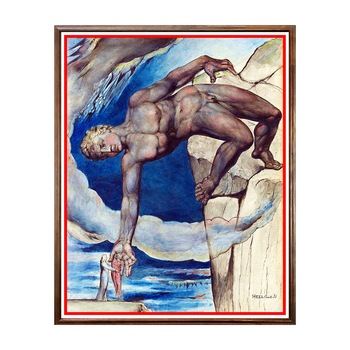 Tablou Poster, Arta Sec. XIX, William Blake - Antaeus Setting Down Dante and Virgil - ASN-137, 40 x 50 cm Tablou Poster, Arta Sec. XIX, William Blake - Antaeus Setting Down Dante and Virgil - ASN-137, 40 x 50 cm