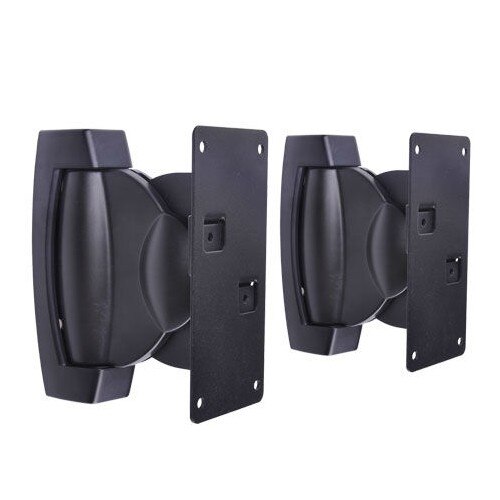 Suport Sateliti Audio, set 2 bucati, reglabili, unghi ajustabil, Negru