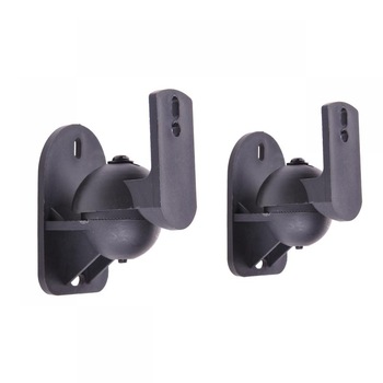 Suporti Sateliti Audio, de perete, set 2 bucati, unghi reglabil, sarcina maxima 8 KG, Negru Suporti Sateliti Audio, de perete, set 2 bucati, unghi reglabil, sarcina maxima 8 KG, Negru