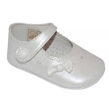 Pantofi bebe A1616 Blanco Nacarado, Panyno, Alb, 16 Pantofi bebe A1616 Blanco Nacarado, Panyno, Alb, 16