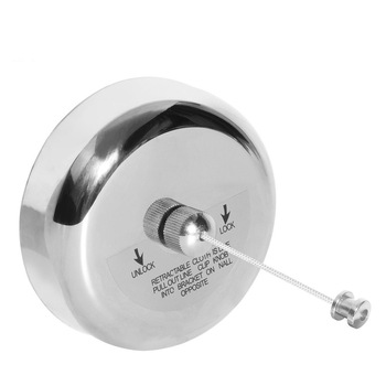 Uscator retractabil tip Sfoara de perete Round Inox 2.5m Uscator retractabil tip Sfoara de perete Round Inox 2.5m