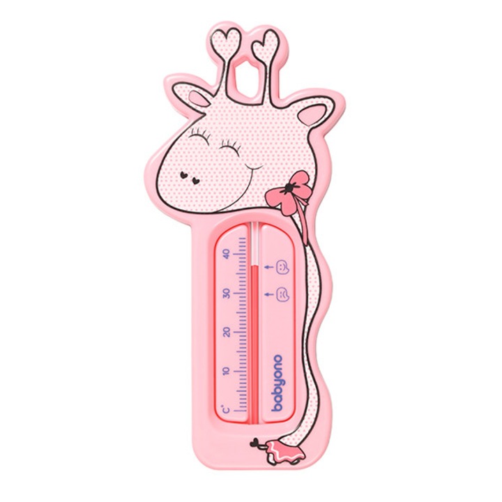 Baby Ono Zsiráf rózsaszín úszó fürdő hőmérő