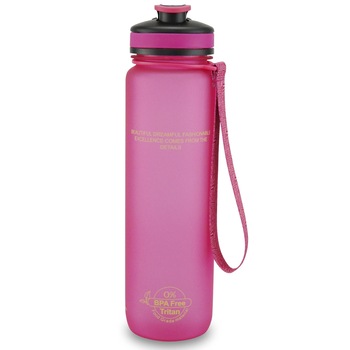 Bidon apa din Tritan BPA-free 1000 ml roz Bidon apa din Tritan BPA-free 1000 ml roz