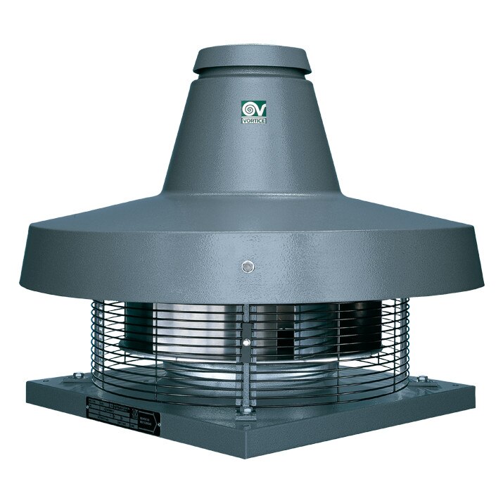 Ventilator industrial centrifugal de acoperis VORTICE cu refulare orizontala Torrette TRT 20 E 4P, trifazat, 2700 m3/h