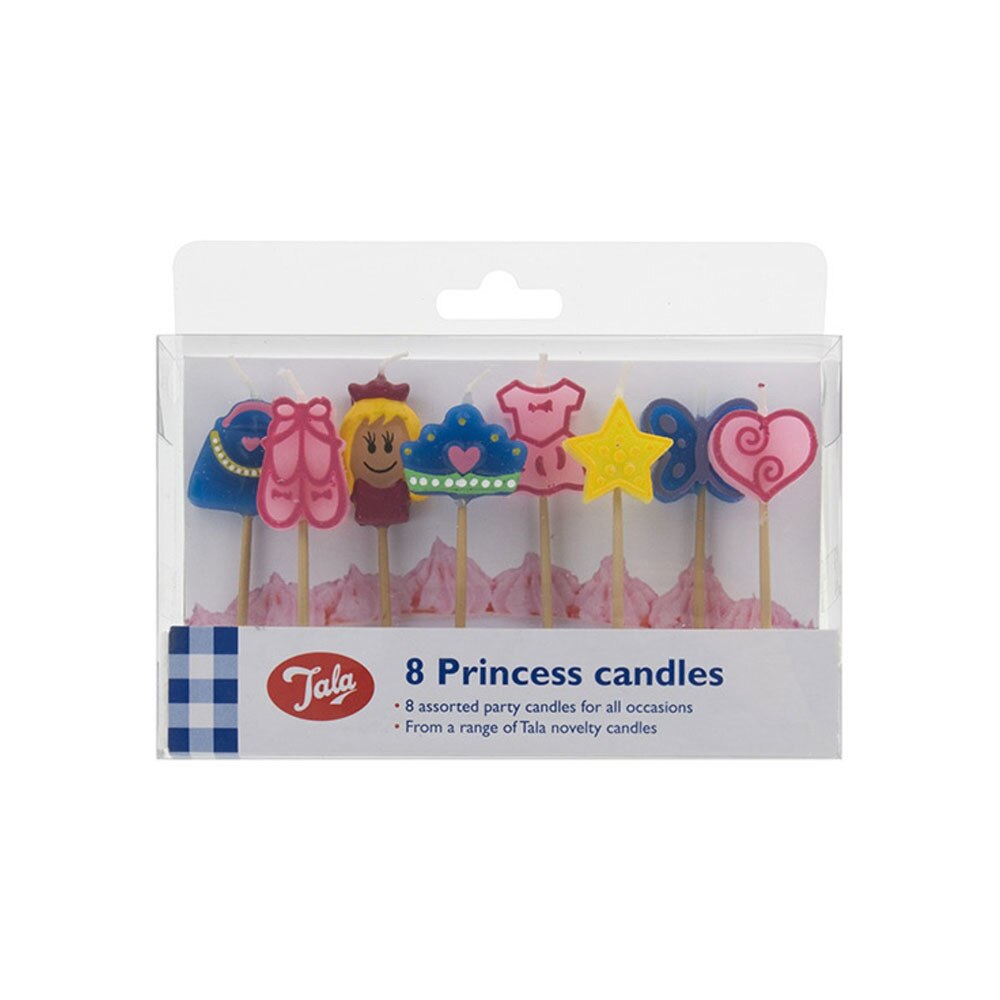 Set opt lumanari Printesa, multicolor