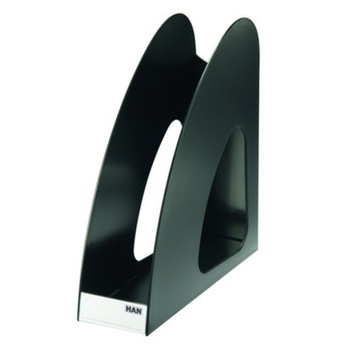 Suport Vertical Plastic pentru Cataloage HAN Twin - Negru Suport Vertical Plastic pentru Cataloage HAN Twin - Negru