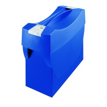 Suport plastic pentru 20 dosare suspendabile, cu capac, HAN Swing Plus - albastru Suport plastic pentru 20 dosare suspendabile, cu capac, HAN Swing Plus - albastru