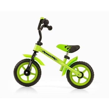 Bicicleta pentru copii Dragon,Milly Mally, Verde Bicicleta pentru copii Dragon,Milly Mally, Verde
