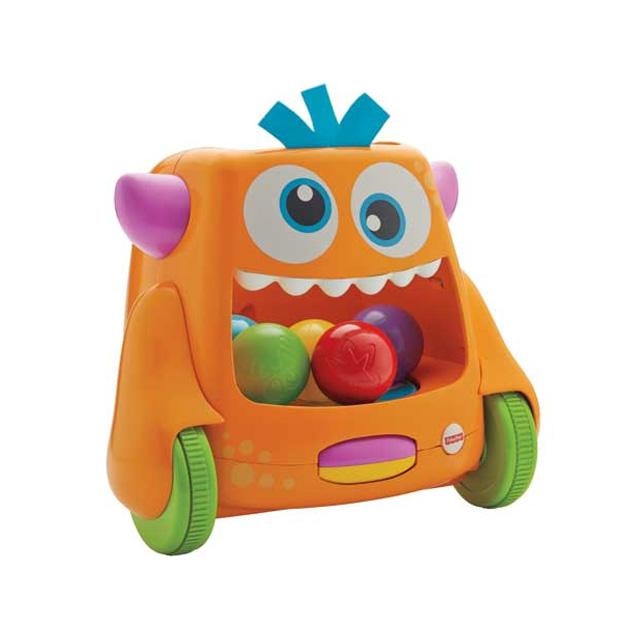 Jucarie interactiva Fisher-Price: Monstru haios cu mingi colorate