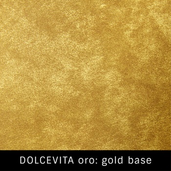 Vopsea decorativa Dolcevita , Ferrara Design, culoare aurie, pe baza de apa, pentru interior, 4 L Vopsea decorativa Dolcevita , Ferrara Design, culoare aurie, pe baza de apa, pentru interior, 4 L