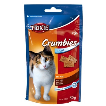 Recompensa Trixie Crumbies pernite cu malt pentru pisici 50 g 4262 Recompensa Trixie Crumbies pernite cu malt pentru pisici 50 g 4262