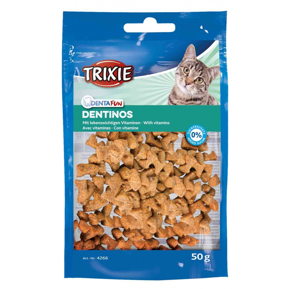 Recompensa Trixie Denta Fun Dentinos cu vitamine pentru pisici 50 g 4266