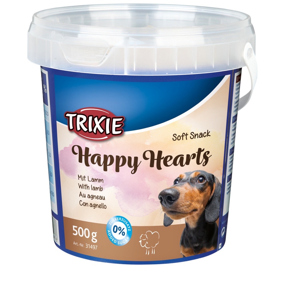 Recompensa Trixie Soft Snack Happy Hearts cu miel pentru caini 500 g 31497