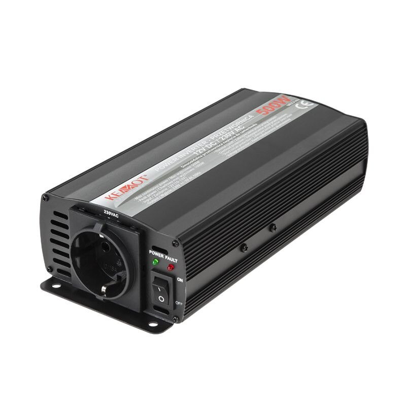 Invertor tensiune KEMOT 12V/230V 500W pentru masina, Z1463