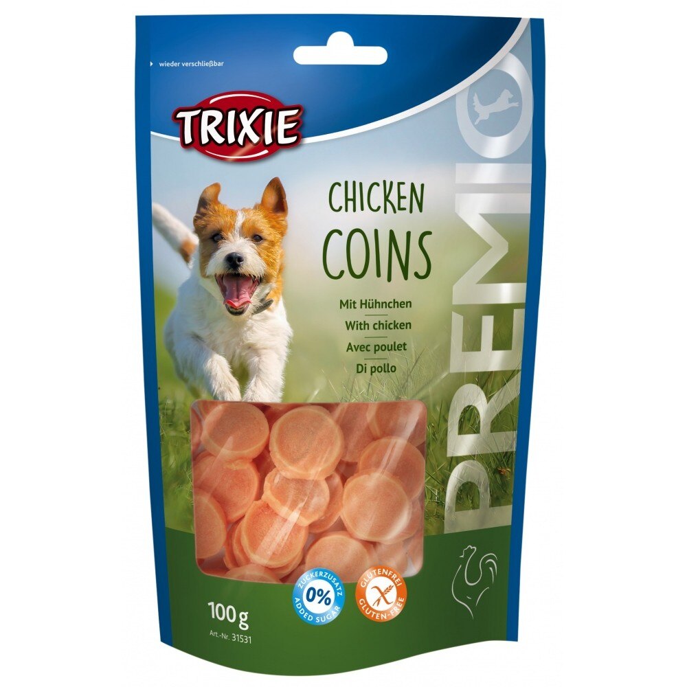 Recompensa Trixie Premio Coins cu pui pentru caini 100 g 31531