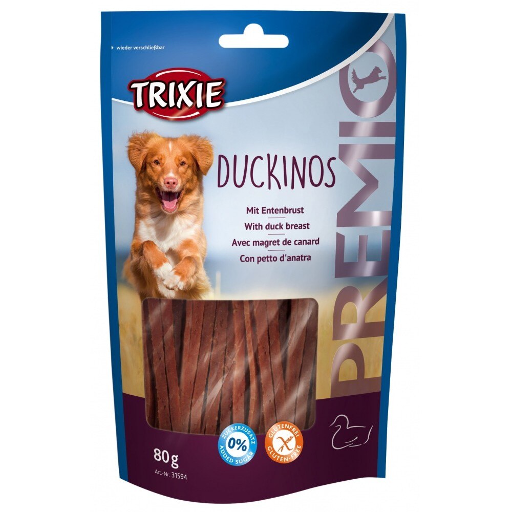 Recompensa Trixie Premio Duckinos snack cu rata pentru caini 80 g 31594