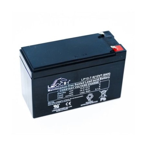 Acumulator stationar, plumb acid sigilat, VRLA / AGM, 12V 7Ah, pentru UPS, barcute, lanterne, alarme, masinute, jucarii, borne F2/T2