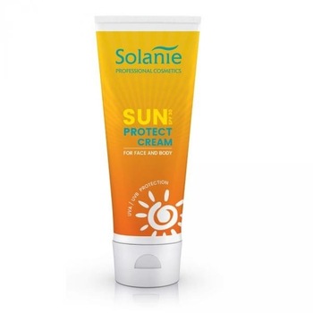 Crema de protectie solara pentru fata si corp - 125 ml - Solanie Crema de protectie solara pentru fata si corp - 125 ml - Solanie