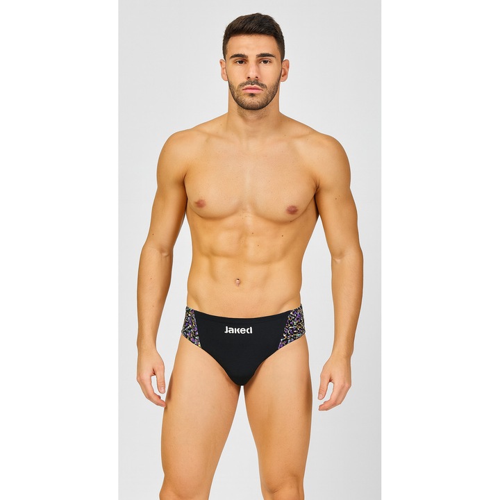 Slip inot Jaked barbati, OPTIK, negru/galben, S EU