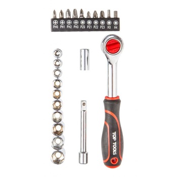 Set tubulare, 23buc TOP TOOLS 38D505 Set tubulare, 23buc TOP TOOLS 38D505