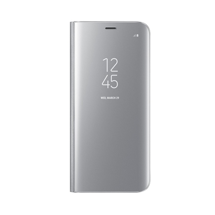 Калъф Clear View Flip Wallet за Samsung Note 10 Plus, 360 Градуса, Сребрист