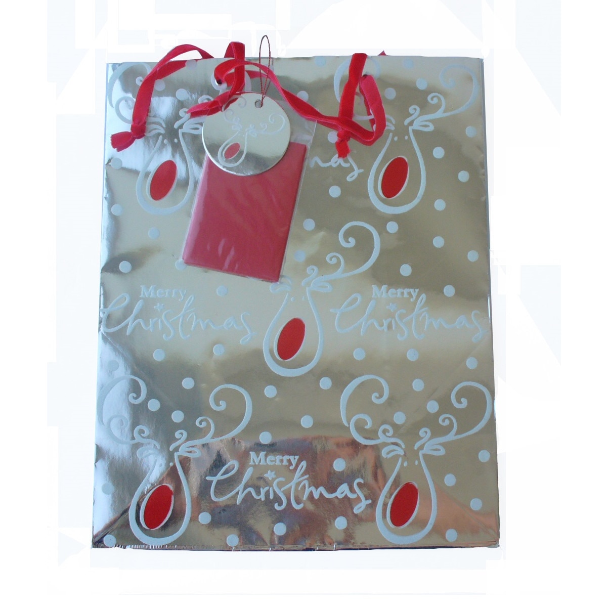 Punga de iarna / Craciun - Reni & Merry Christmas - L