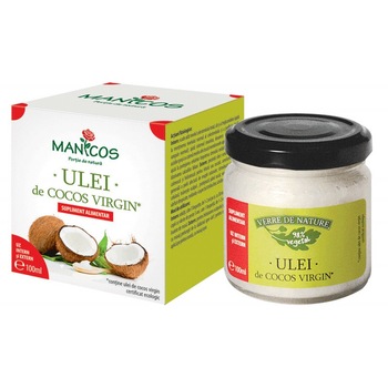 Ulei de cocos certificat ecologic 100 ml Ulei de cocos certificat ecologic 100 ml
